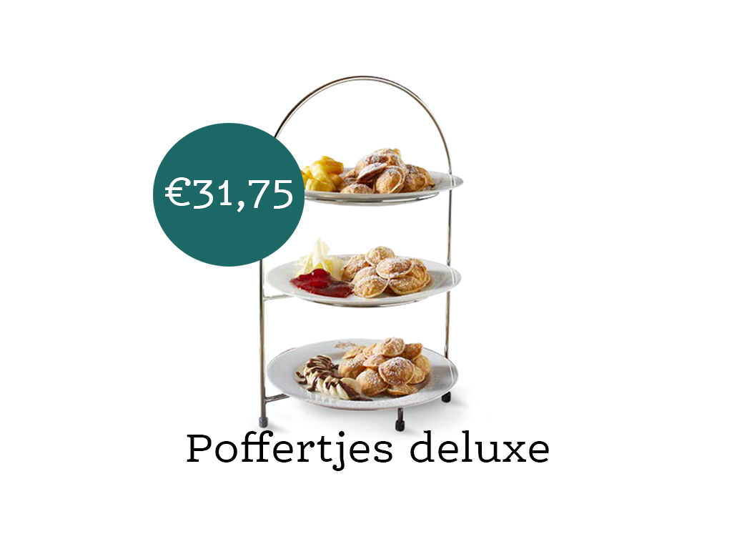 Bij 't Poffertje kun je verschillende specials krijgen, maar die specials kun je ook samen voegen tot een XXL portie om samen te delen.